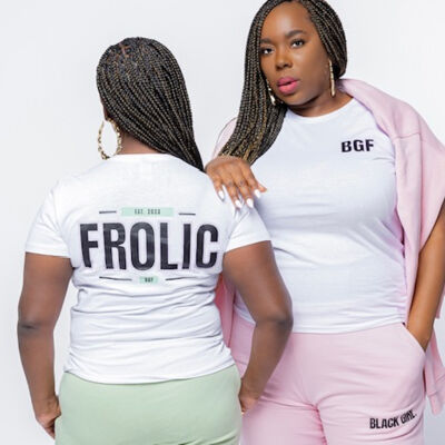 Black Girl Frolic Joy Adult T-shirt Thumbnail