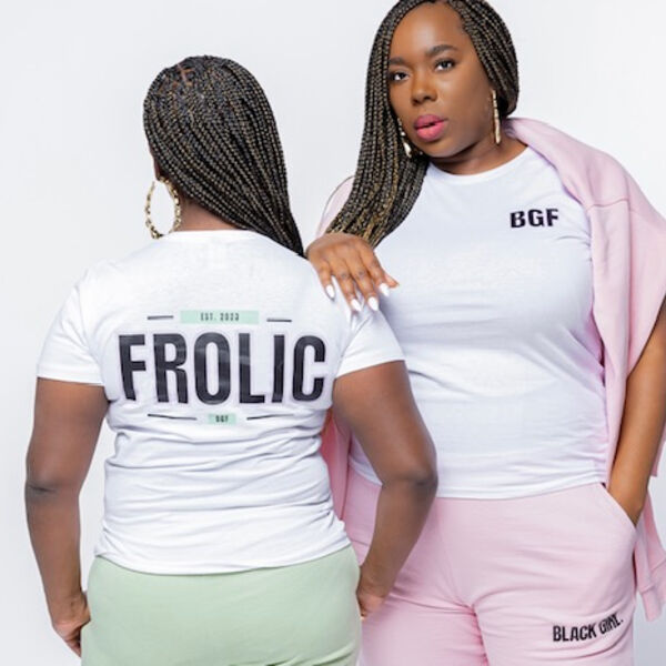 Black Girl Frolic Joy Adult T-shirt Thumbnail