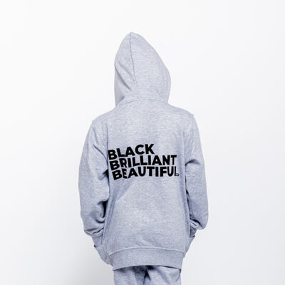 Little Black Girl Zip-Up Hoodie Thumbnail