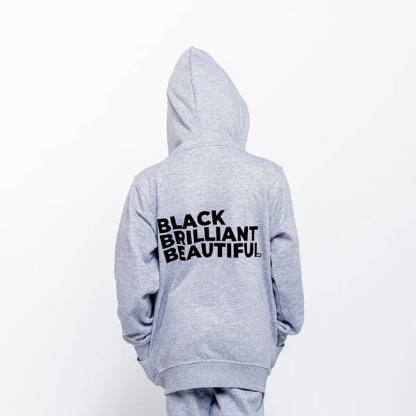 Little Black Girl Zip-Up Hoodie Thumbnail